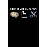 Notebook: Calendar / Planner 2020 Rock Paper Scissors Lizard Weapon Game Gift 120 Pages, 6X9 Inches, Yearly, Monthly