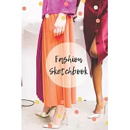 Fashion Sketchbook: Blank Workbook With Female Figure Template for Fashion Designers, Students, and Hobbyists - Compact