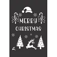 Christmas Notebook, Black book 01: Giftsfor Christmas, Winter Journal, Planner - Funny Wide Lined Writing, prepare, New