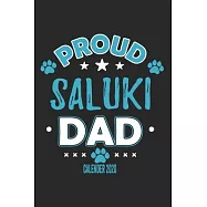 Proud Saluki Dad Calendar 2020: Funny Cool Saluki Dad Pocket Calender 2020 - Monthly & Weekly Planner - 6x9 - 128 Pages