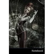 Notebook: Fantaisie, Steampunk, Montres, Monde Carnet / Journal / Livre d&rsquo;&rsquo;&eacute;criture / Calepin / Agenda / Notes - 6 x 9