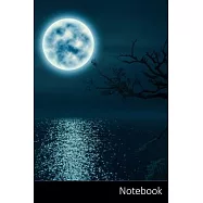 Notebook: Arbres, Lune, Lac, Clair De Lune Carnet / Journal / Livre d&rsquo;&rsquo;&eacute;criture / Calepin / Agenda / Notes - 6 x 9