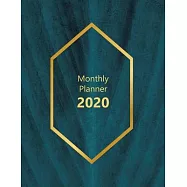 Monthly planner 2020: Large. Month on 2 pages. Incl. 2020 Calendar, Important dates section and Notes pages. 8.5" x