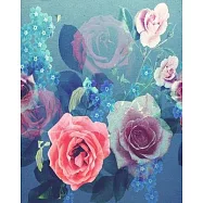2020 January-December Weekly/Monthly Planner: Womens’’ Vintage Style Floral Blue Roses With Yearly Calendar Scheduler