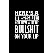 Here&rsquo;&rsquo;s a Tissue you have a Little Bullshit on your Lip: Food Journal - Track your Meals - Eat clean and fit