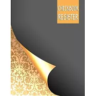 Checkbook Register: Large Print Check Register - Check Log Book - Debit Card Ledger - Transaction Register- Checkbook