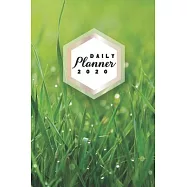 Daily Planner 2020: Green Nature 52 Weeks 365 Day Daily Planner for Year 2020 6x9 Everyday Organizer Monday to Sunday