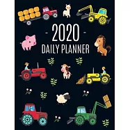 Farm Planner 2020: Cool Daily Agenda for 2020 Beautiful 12 Months Calendar Scheduler With Tractors & Funny Farm Animals