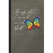 Rainbow Butterfly Notebook: Blank Composition Notebook To Record Your Thoughts and Journal Your Adventures