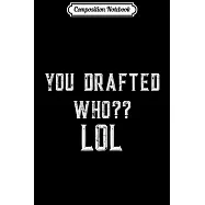 Composition Notebook: Fantasy Football Champion Sport&rsquo;&rsquo;s Team Winners Draft Journal/Notebook Blank Lined Ruled 6x9 100