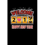 Notebook: Calendar / Planner 2020 New Year 2019 New Years Eve Firework Party Gift 120 Pages, 6X9 Inches, Yearly