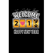 Notebook: Calendar / Planner 2020 New Year 2019 New Years Eve Firework Party Gift 120 Pages, 6X9 Inches, Yearly