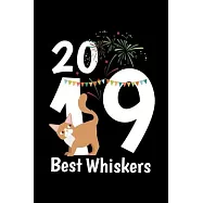 Notebook: Calendar / Planner 2020 New Years Eve 2019 Best Whiskers Gift Cat 120 Pages, 6X9 Inches, Yearly, Monthly