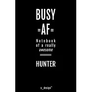 Notebook for Hunters / Hunter: awesome handy Note Book [120 blank lined ruled pages]