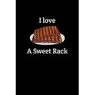 I Love Sweet Rack: Graph Paper Journal / Notebook / Diary Gift - 6"x9" - 120 pages - Graph Paper - 5mm x 5mm - Matte