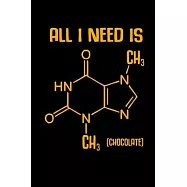 Notebook: Calendar / Planner 2020 Chocolate Formula Junkie Sweet Tooth Nerd Gift 120 Pages, 6X9 Inches, Yearly, Monthly