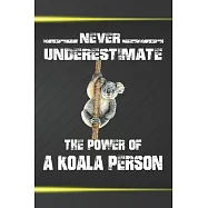 Never Underestimate The Power Of A Koala Person: 110 Blank Lined Papers - 6x9 Personalized Customized Koala Composition