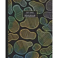 Dot Grid Notebook: Dotted Grid Notebook/Journal - Organic Lined Cell pattern Biology - 100 Pages - 7.5" x 9.25