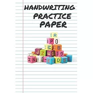 Handwriting Practice Paper ABC Kids A B C Alphabet Notebook with Lined for K-3 Students: Lined Notebook / Journal Gift