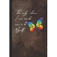 Rainbow Butterfly Notebook: Blank Composition Notebook To Record Your Thoughts and Journal Your Adventures