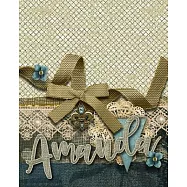 Amanda: Personalized Writing Journal Notebook for Women and Girls - Fleur De Lis Monogram Name Lined Blank Book Diary