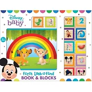 Disney Baby Mickey, Minnie Mouse, Frozen and More! - First Look and Find Board Book and Block Set