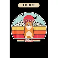 Notebook: Corgi men dad of the best corgi in the world adopt Notebook-6x9(100 pages)Blank Lined Paperback Journal For