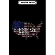 Composition Notebook: Distressed States Of America Vote Bernie Sanders 2020 USA Journal/Notebook Blank Lined Ruled 6x9