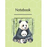 Notebook: Lined Notebook Journal - 120 pages - Standart (8.5 x 11 inches) Panda Edition