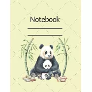 Notebook: Cute Panda - Lined Notebook Journal - 120 pages - Standart (8.5 x 11 inches)