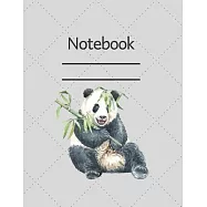 Notebook: Lined Notebook Journal - 120 pages - Standart (8.5 x 11 inches) Panda Edition