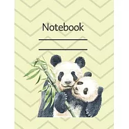 Notebook: Cute Panda - Lined Notebook Journal - 120 pages - Standart (8.5 x 11 inches)