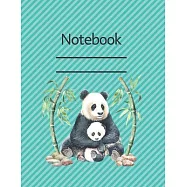 Notebook: Cute Panda - Lined Notebook Journal - 120 pages - Standart (8.5 x 11 inches)