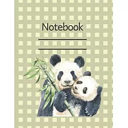 Notebook: Lined Notebook Journal - 120 pages - Standart (8.5 x 11 inches) Panda Edition