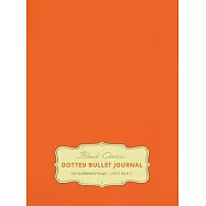 Large 8.5 x 11 Dotted Bullet Journal (Orange #19) Hardcover - 245 Numbered Pages