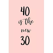 40 is the new 30: Great gift for a 40th birthday! Funny and a great substitute for a card!