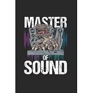 Master Of Sound: Cool Animated Sound Lover Design Notebook Composition Book Novelty Gift (6"x9") Lined Notebook to