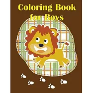 Coloring Book For Boys: Life Of The Wild, A Whimsical Adult Coloring Book: Stress Relieving Animal Designs