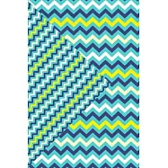Blue Zig Zag: 6x9 Lined Journal