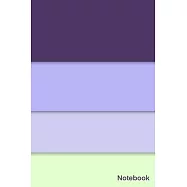 Notebook: Simple And Elegant eye pleasing colorful Notebook Colors: Bossanova-Perfume-Link Water-Snow Flurry/Lined and