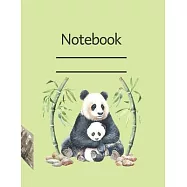 Notebook: Lined Notebook Journal - 120 pages - Standart (8.5 x 11 inches) Panda Edition