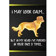 I May Look Calm But In My Head I&rsquo;&rsquo;ve Punched In Your Face 3 Times: Nova Scotia Duck Tolling Retriever Puppy Dog 2020