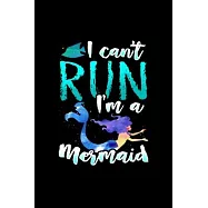 Mermaid Run Sport Back to School Gift Present: Blank Lined Notebook Journal for Work, School, Office - 6x9 110 page