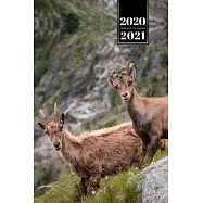 Goat Farmer Farming Herder Goatherd Week Planner Weekly Organizer Calendar 2020 / 2021 - Look from Mountain: Cute