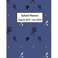 School Planner August 2019 - July 2020: Weekly, Monthly and Yearly Calendar and Organizer