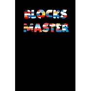 Block Master Block letters Notebook for kids universal size A5 (6 x 9 in) 110 Lined lines Pages Journal for gift