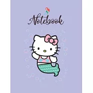 NoteBook: Hello Kitty Mermaid Notebook for Girls Teens Kids Journal College Ruled Blank Lined 110 Pages of 8.5x11 The