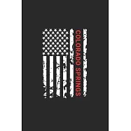 Colorado Springs: Colorado Springs Notebook Composition Cute White And Black USA Flag- Writing Journal Notebook To Take