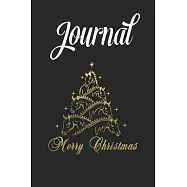 Journal: Funny Horse Christmas Tree Blank Ruled Line College Journal Notebook Size for Diary Student Teacher Friend
