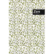 Zen Lifestyle, Animal Print, Write-in Notebook, Dotted Lines, Wide Ruled, Medium Size 6 x 9 Inch (Beige)